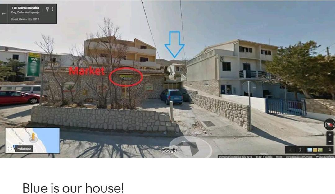Studio-App Iva, Balcony With Sea View - 50 M From Beach Pag Town Eksteriør billede